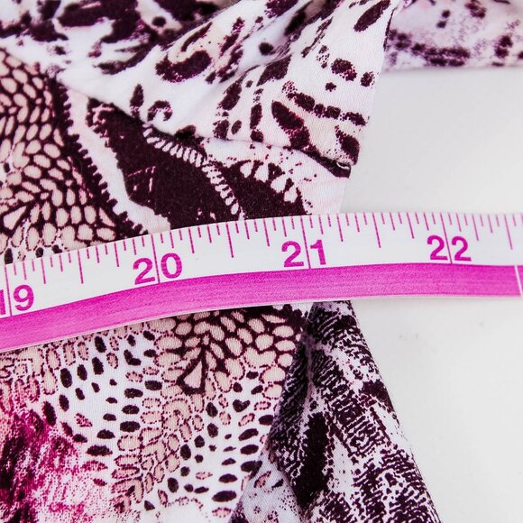 Chico's Purple & White Button Down Shirt - Size XL - Picture 7 of 8